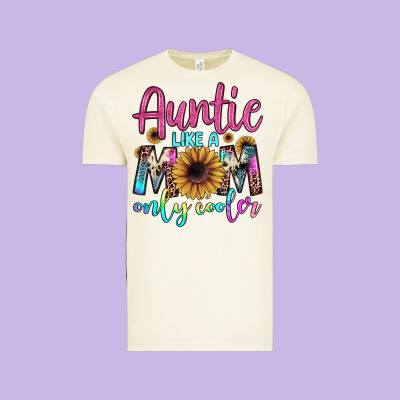 Auntie Like A Mom Vintage Tee Designed By Jahusdesignshop