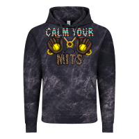 Cloud Black calm your mits Vintage Hoodie - CowhideDigitalArt