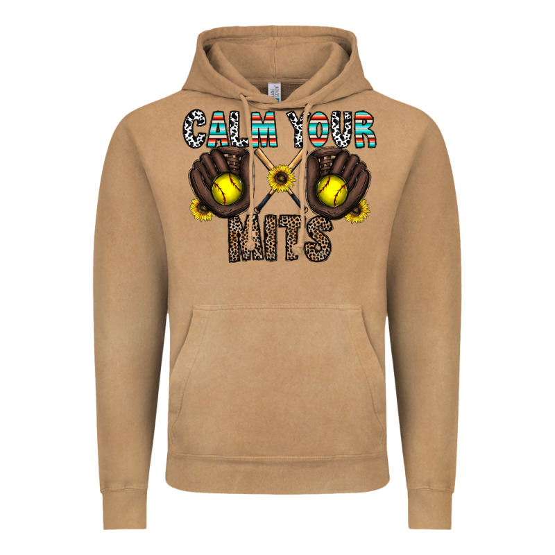Calm Your Mits Vintage Hoodie by CowhideDigitalArt | Teevron