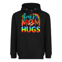 Black Pride LGBTQ Free Mom Hugs Heavyweight Hoodie - BundleAndBundleShop