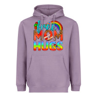 Lavender Pride LGBTQ Free Mom Hugs Heavyweight Hoodie - BundleAndBundleShop