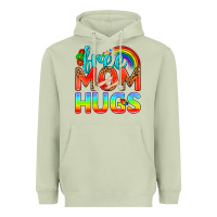Matcha Pride LGBTQ Free Mom Hugs Heavyweight Hoodie - BundleAndBundleShop