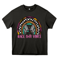 Asphalt race day vibes rainbow Heavy Core Tee - Artiststas