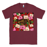 Burgundy love letters tumbler Classic Tee - AdoDesignShop