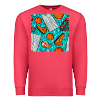 Cardinal basketball uniform and hoop seamless pattern Premium Sweatshirt - BundleAndBundleShop