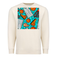 Sandshell basketball uniform and hoop seamless pattern Premium Sweatshirt - BundleAndBundleShop