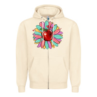Sandshell teacher apple Zipper Hoodie - MaliasSmallBusiness