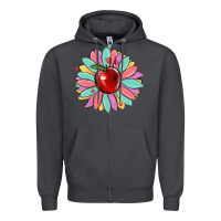 Smoke teacher apple Zipper Hoodie - MaliasSmallBusiness