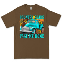 Cacao country roads take me home western Premium Tee - texasbilliewilder