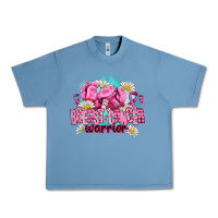 Pebble Blue breast cancer warrior Urban Heavy Tee - AdoDesignShop