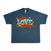 Midnight Navy love summer Urban Heavy Tee - AdoDesignShop