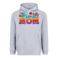 Heather Grey Proud Mom Lesbian Heavyweight Hoodie - BundleAndBundleShop