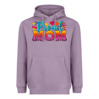 Lavender Proud Mom Lesbian Heavyweight Hoodie - BundleAndBundleShop