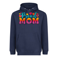 Navy Proud Mom Lesbian Heavyweight Hoodie - BundleAndBundleShop