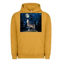 Pigment Peanut Butter wolf howling at the moon Urban Hoodie - TumblerDesignByShophia