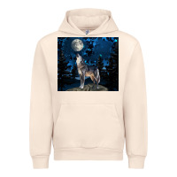 Sandshell wolf howling at the moon Urban Hoodie - TumblerDesignByShophia