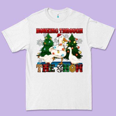 Premium Tee honking through the snow