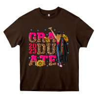 Chocolate Brown graduate 2023 Heavy Core Tee - RanaPortraitStore