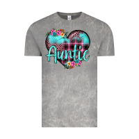 Cloud Rock auntie leopard turquoise heart Vintage Tee - JahusDesignShop