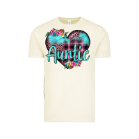 Vintage Arctic auntie leopard turquoise heart Vintage Tee - JahusDesignShop