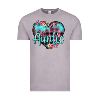 Auntie Leopard Turquoise Heart Vintage Tee | Teevron