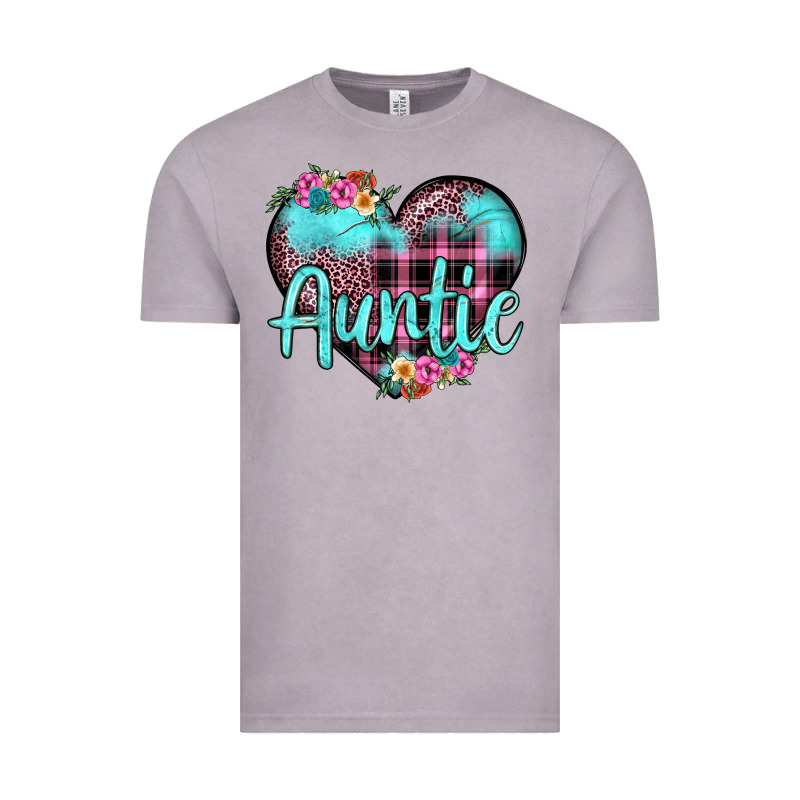 Auntie Leopard Turquoise Heart Vintage Tee by JahusDesignShop | Teevron