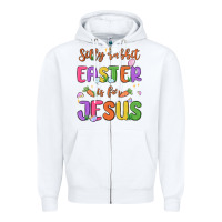 White silly rabbit easter is for jesus Zipper Hoodie - MaliasSmallBusiness