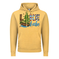 Vintage Mustard lake babe Vintage Hoodie - HRA Design Shop