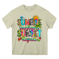 Sunrise Sunburn Sunset Repeat Heavy Core Tee | Teevron