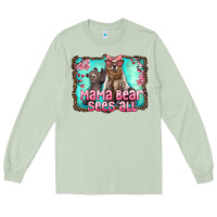 Matcha mama bear sees all Long Sleeve Tee - Artiststas