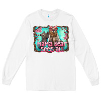 White mama bear sees all Long Sleeve Tee - Artiststas