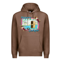 Chestnut Happy Camper With Flowers Premium Hoodie - Bettercallsaul