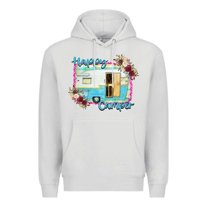 Happy Camper With Flowers Premium Hoodie by Bettercallsaul | Teevron