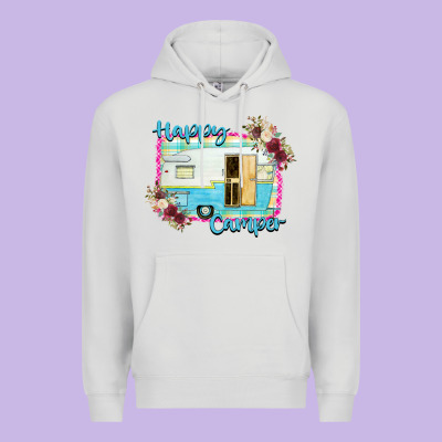 Happy Camper With Flowers Premium Hoodie Designed By Bettercallsaul