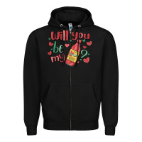 Black will you be my Zipper Hoodie - MaliasSmallBusiness