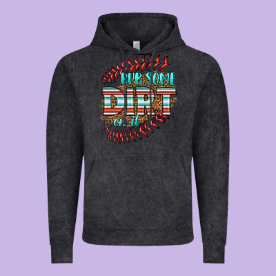 Rub Some Dirt On It Softball Vintage Hoodie Designed By Hra Design Shop