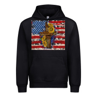Black jesus christ with american flag Urban Hoodie - TumblerDesignByShophia