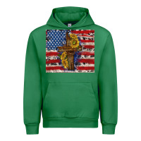 Emerald jesus christ with american flag Urban Hoodie - TumblerDesignByShophia