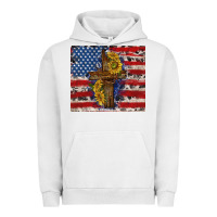 Pigment Lunar Rock jesus christ with american flag Urban Hoodie - TumblerDesignByShophia