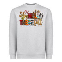 Heather Grey why hello there fall Heavyweight Sweatshirt - AdoDesignShop