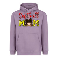 Lavender Softball Mom Heavyweight Hoodie - BundleAndBundleShop