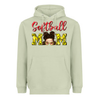 Matcha Softball Mom Heavyweight Hoodie - BundleAndBundleShop