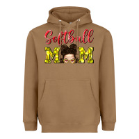 Toasted Coconut Softball Mom Heavyweight Hoodie - BundleAndBundleShop