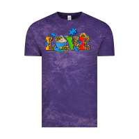 Cloud Purple autism coffee cup with sunflower Vintage Tee - AdoDesignShop