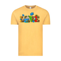 Vintage Mustard autism coffee cup with sunflower Vintage Tee - AdoDesignShop