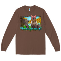 Chestnut mama bear sees all with sunflowers Long Sleeve Tee - Artiststas