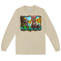 Mushroom mama bear sees all with sunflowers Long Sleeve Tee - Artiststas