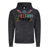 Vintage Black freedom john Vintage Hoodie - CowhideDigitalArt