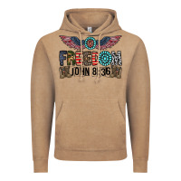 Vintage Coffee freedom john Vintage Hoodie - CowhideDigitalArt