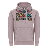 Vintage Zinc freedom john Vintage Hoodie - CowhideDigitalArt